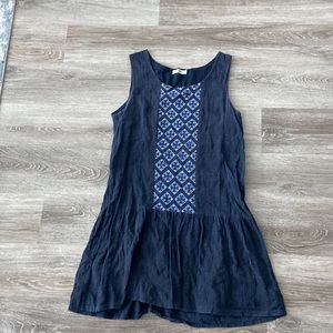 Blue short sleeve summer dress size 6